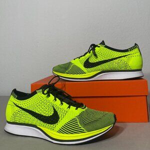 Nike Flyknit Racer Volt Sequoia Green Neon Size 11.5 SKU: 526628-731